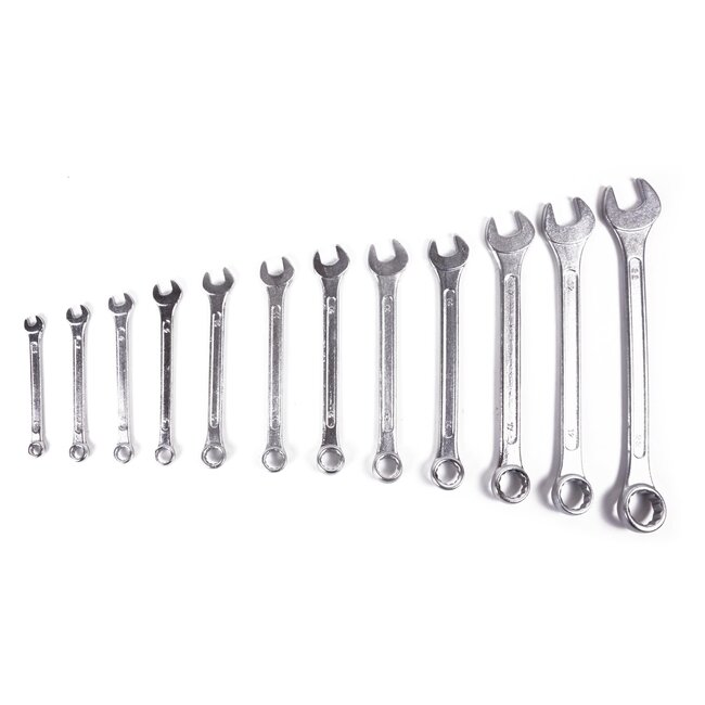 Benson Steeksleutel- en ringsleutelset - 6 t/m 22 mm - 12-delig - Inclusief etui