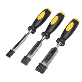 Benson Houtbeitelset - Ergonomische grip - 12, 20 & 26 mm - 3-delig