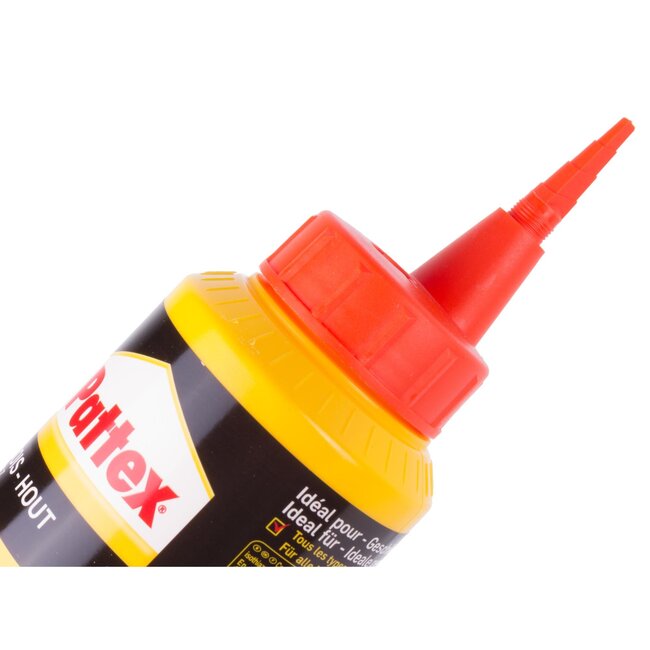 Pattex Sneldrogende houtlijm - Transparant - 250 gram - Voor hard- en zachthout - Laminaatparket