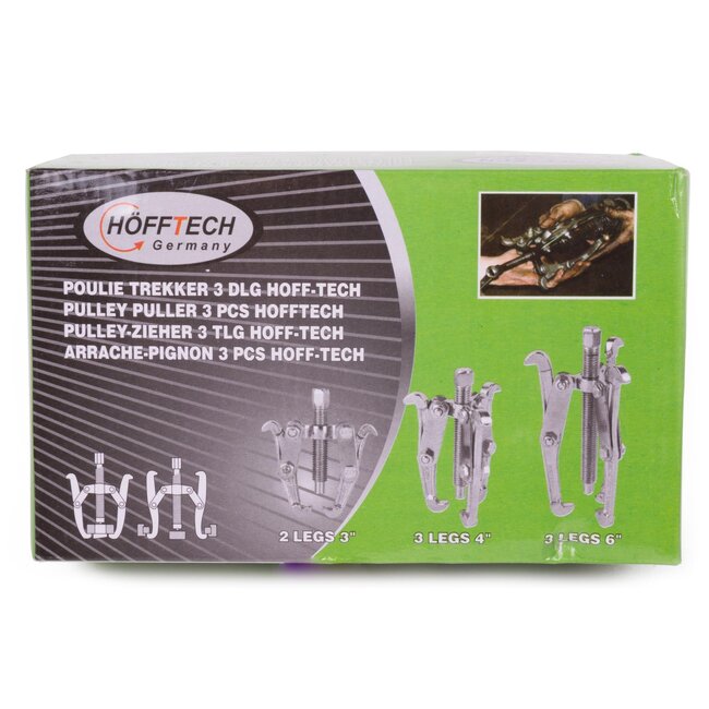 Hofftech Poulietrekker set - 3-delig - robuust chrome vanadium - binnen en buiten gebruik