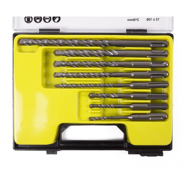 Benson 8-delige SDS Plus boorset - Voor beton en steen - Inclusief koffer - Diverse maten