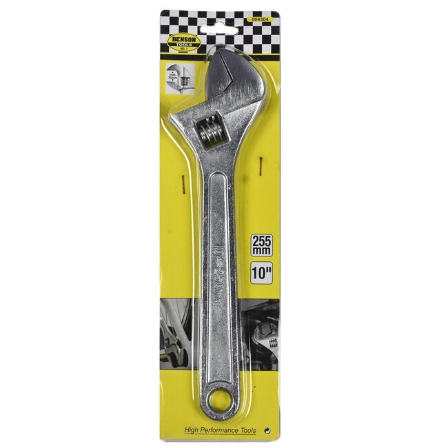 Benson Verstelbare sleutel - ergonomisch handvat - 250 mm - veelzijdig - 31,5 mm bekbreedte