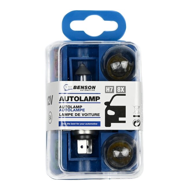 Benson Autolamp set - H7 - 12V - 8-delig - Inclusief zekeringen