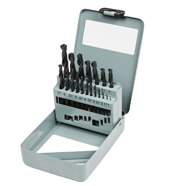 Benson Metaalborenset - HSS - 19 delig - Stalen cassette - 1-10 mm