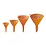 ProPlus Trechterset - Kunststof - Oranje - 4 maten - Ø 50, 70, 93, 113 mm - Voorkomt morsen