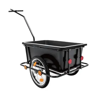 Benson Fietskar en handkar - robuust stalen frame - uitneembare kunststof bak - reflectoren - 155 x 73 x 92 cm