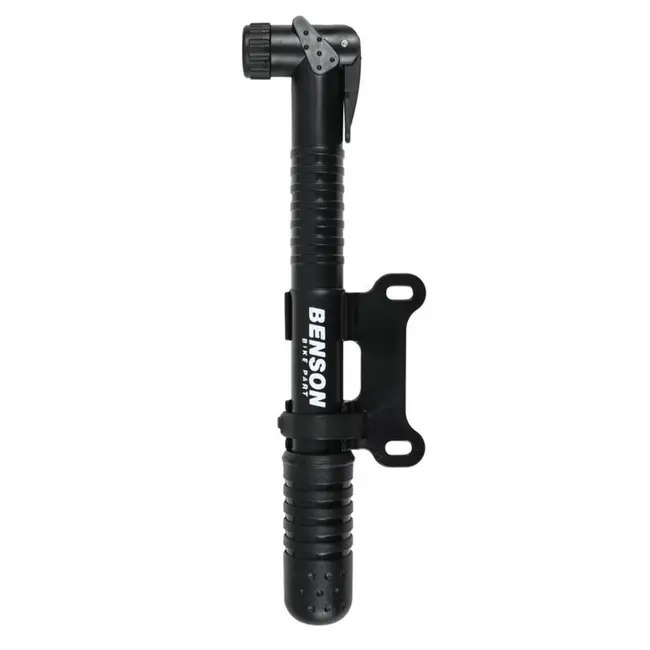 Benson Compacte fiets- en balpomp - Inclusief houder, naald en kegel - 23 cm - Draagbaar en veelzijdig