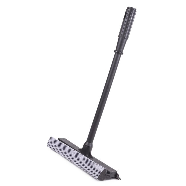 Benson Ramenwisser met telescopische steel - 20 cm - zwart - streeploos resultaat