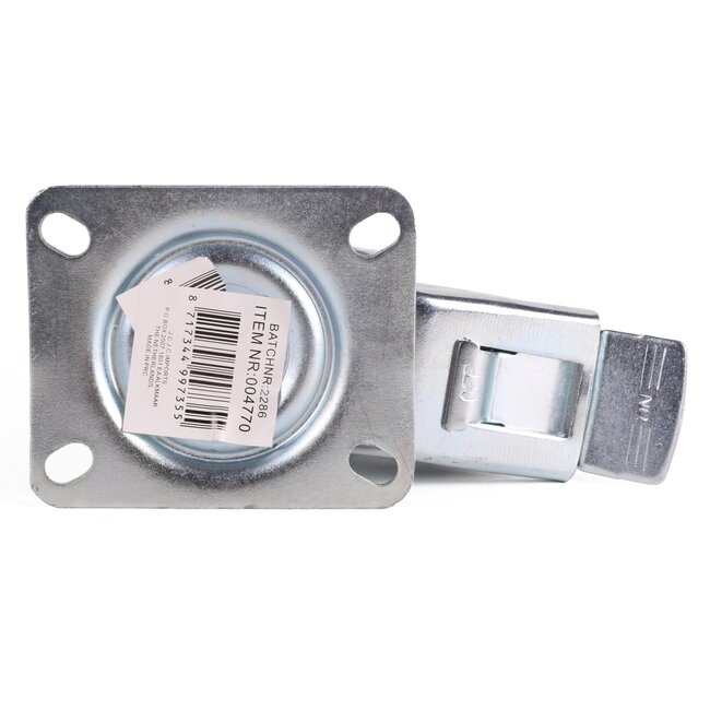 Benson Zwenkwiel - 100 mm - Met rem - Massief rubber - Max. belasting 70 kg