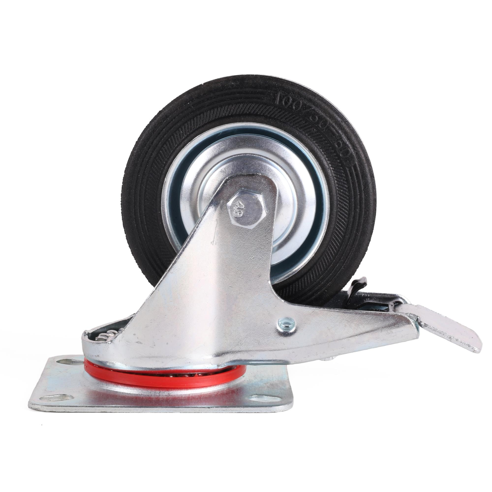 Zwenkwiel – Max. belasting 70 kg Massief rubber – Benson - 2Cheap