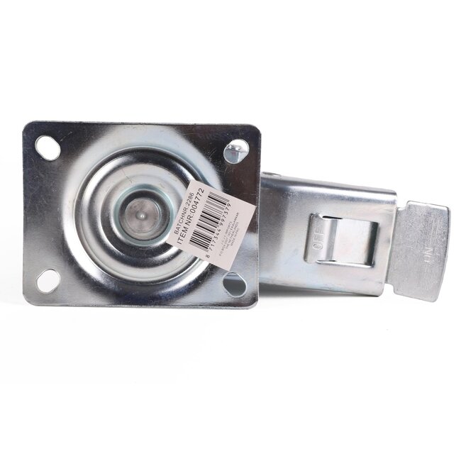 Benson Zwenkwiel met rem - Ø 160 mm - Draaglast 130 kg - Slijtvast rubber - Verzinkt staal