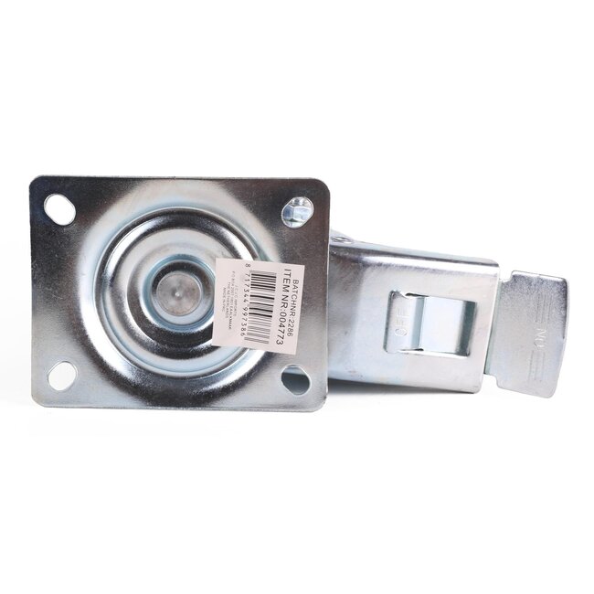 Benson Zwenkwiel met rem - Ø 200 mm - Massief rubber - Max. belasting 205 kg