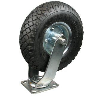 Benson Zwenkwiel - Ø 260 mm - Luchtband - Maximale belasting 70 kg - Verzinkt staal