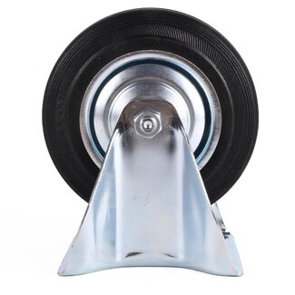 Benson Bokwiel - 160 mm - Slijtvast rubber - 130 kg draagvermogen - Verzinkt staal