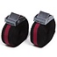 Benson Spanband set - snelsluiting - 2,5 meter - rood/zwart - 2 stuks