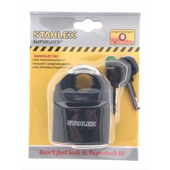 Stahlex Hangslot - 75 mm - Inclusief 3 sleutels - Ultieme beveiliging - Gehard staal