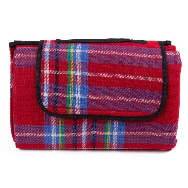 Benson Waterdichte picknickdeken - klittenbandsluiting - 170 x 130 cm - rood