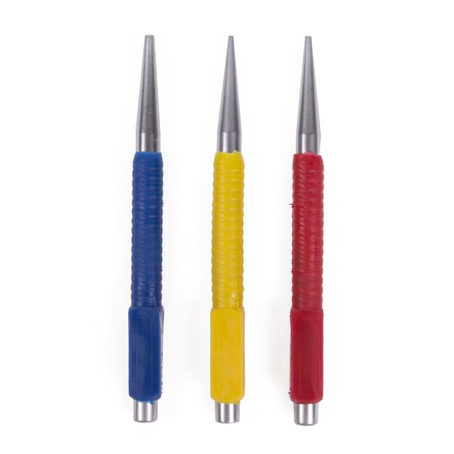 Benson Drevelset - 3-delig - Kleurgecodeerd - Geharde Stalen Drevels - Antislip Coating