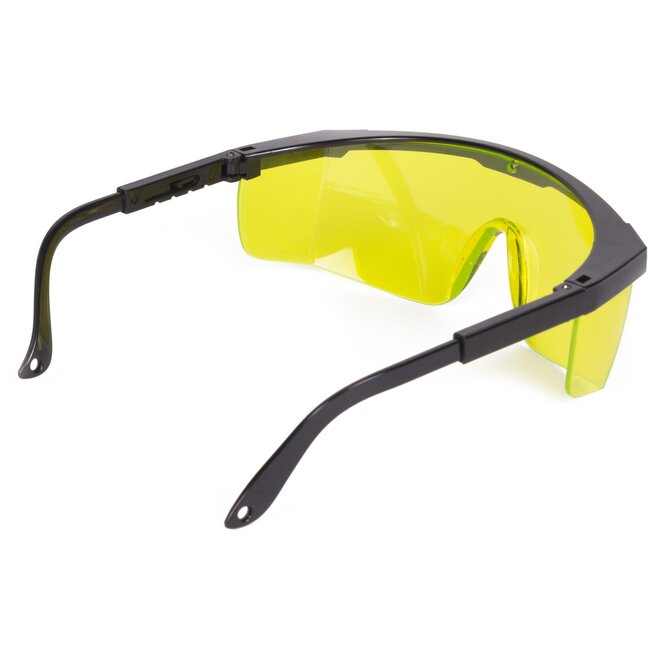 Benson Veiligheidsbril - Gele glazen - Verstelbaar - Condensvrij - Krasvast - 32 gram