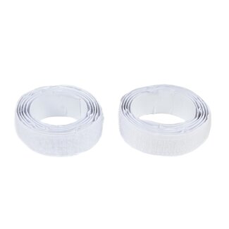 Benson Zelfklevend klittenband - wit - 19 mm breed - 2 x 1 meter - veelzijdig en makkelijk