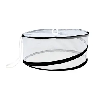 Benson Opvouwbare foodcover - rond - vliegenkap - voedselbescherming - ø 37 x 15,5 cm