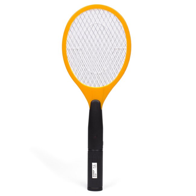 Benson Elektrische vliegenmepper - tennisracketvorm - 47 x 17 cm - werkt op 2 AA batterijen