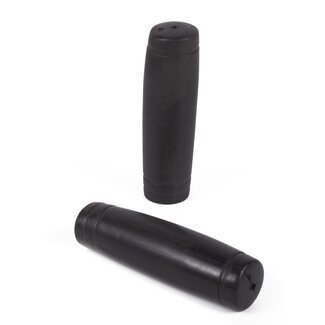 Benson Rubberen fiets handvatten - uitstekende grip - duurzaam - zwart - 110 mm