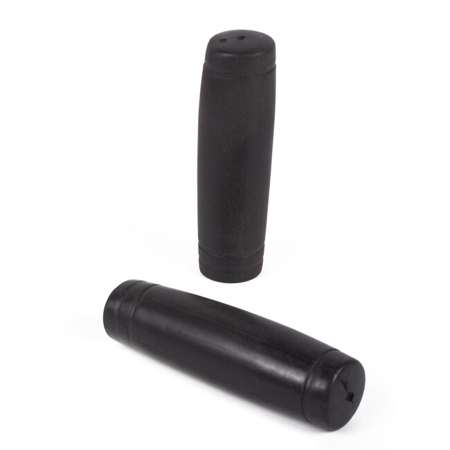 Benson Rubberen fiets handvatten - uitstekende grip - duurzaam - zwart - 110 mm