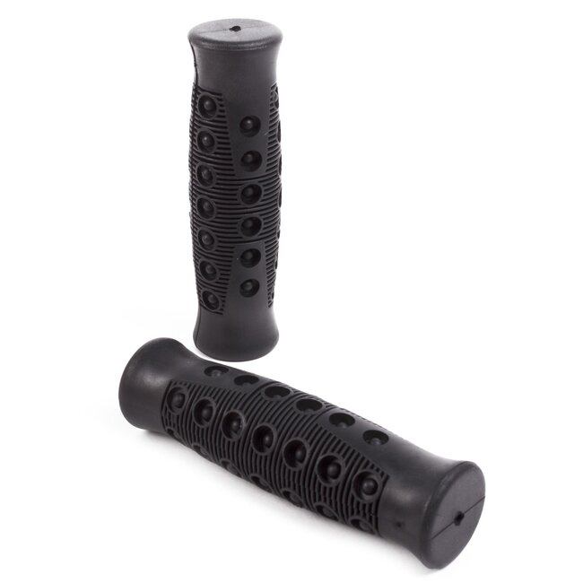 Benson Deluxe fietshandvatten - ergonomisch - rubber - zwart - Ø 22 x 125 mm