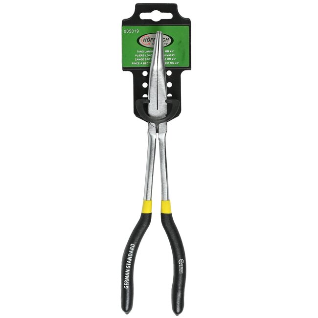 Hofftech Langneus bektang - gebogen 45 graden - 280 mm - antislip handvatten