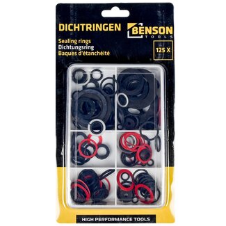 Benson 125-delige set afdichtringen - veelzijdig voor keuken en badkamer reparaties