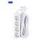 Benson Tafelcontactdoos - 4 voudig - Randaarde - 3 meter - Wit - 2500W