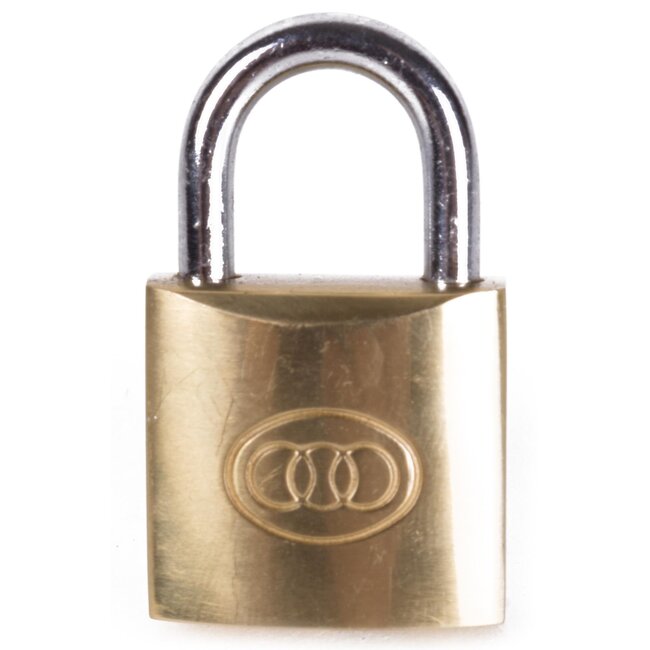 Tri-Circle Massief koperen hangslot - 20 mm - Inclusief 3 sleutels - Betrouwbaar en duurzaam