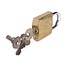 Tri-Circle Hangslot - Massief Koper - 38 mm - Inclusief 3 Sleutels