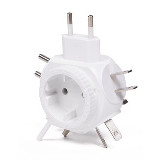 Benson Wereldstekker - Universeel - 5 instelbare typen - Veilig - Compact