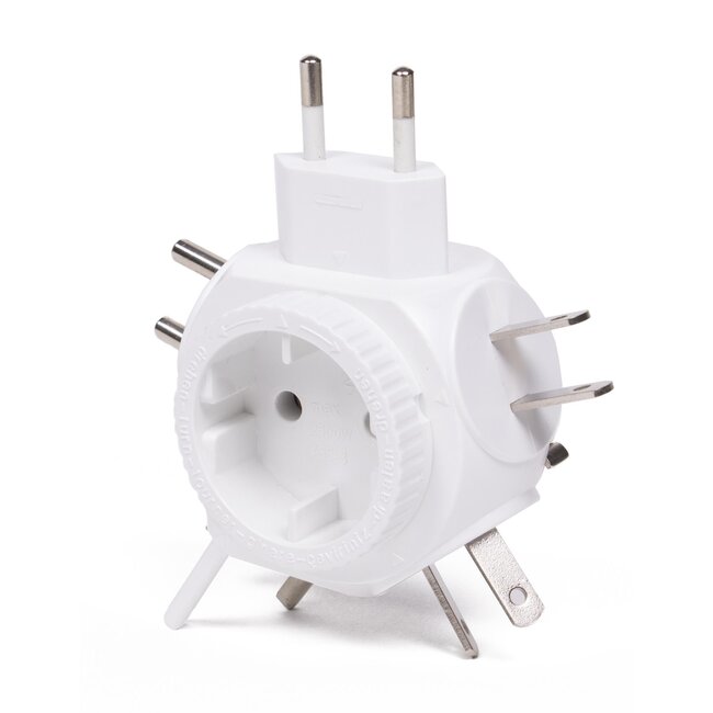 Benson Wereldstekker - Universeel - 5 instelbare typen - Veilig - Compact