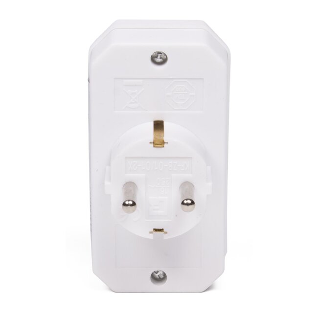 Benson 3-weg stekkeradapter - compact en lichtgewicht - met randaarde