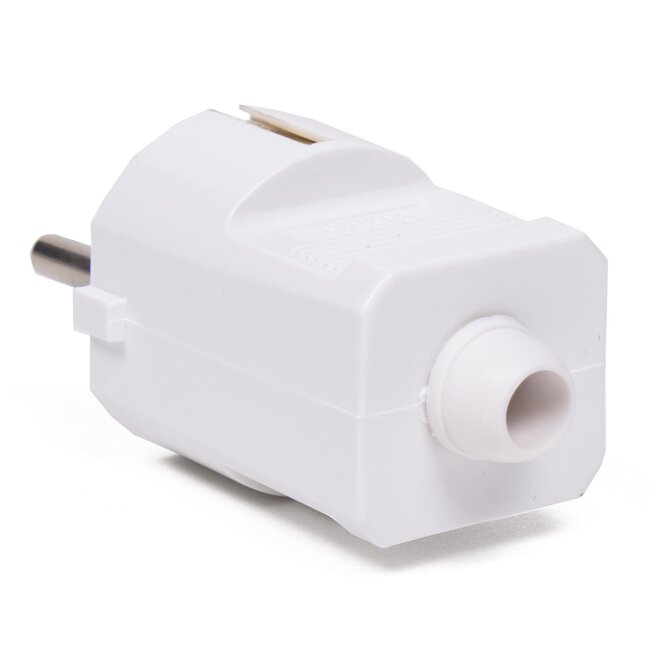 Benson Witte randaardestekker - PVC - 16 Ampère - 3500 Watt - IP20