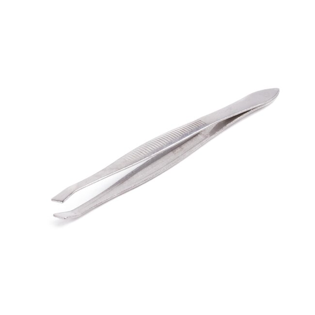 Benson Handgemaakt epileerpincet - Schuin - Roestvrij staal - 9 cm