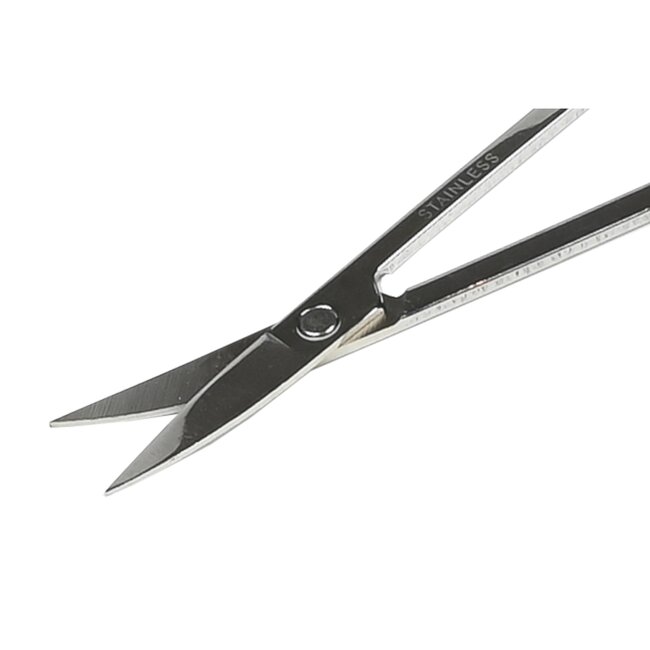 Benson Gebogen nagelschaar - roestvrij staal - micro kartel - 8.5 cm - manicure