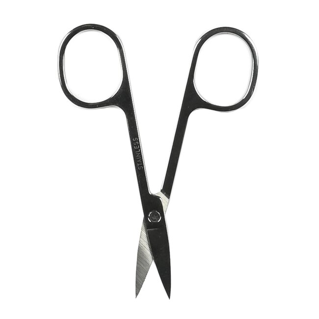 Benson Gebogen nagelschaar - roestvrij staal - micro kartel - 8.5 cm - manicure