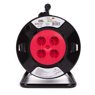 Benson Kabelhaspel - 40 meter - 4 stopcontacten - Schakelaar - Robuust ontwerp