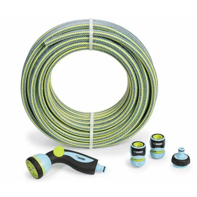 Rehau Complete tuinslangset - 25 meter - 7-standen spuitpistool - groen