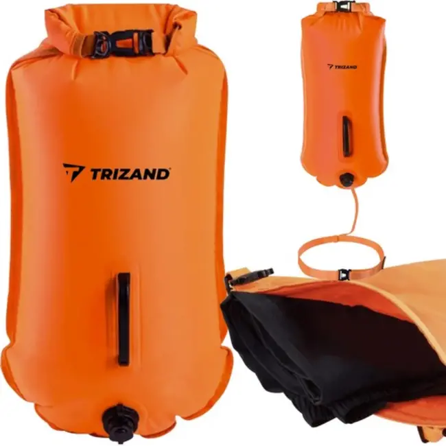 Trizand 2-in-1 Opblaasbare Boei - Veiligheidsboei en Waterdichte Opbergzak