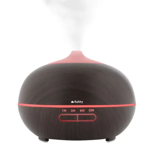 Ruhhy Aroma Diffuser - 400ml Luchtbevochtiger met Ionisator en LED Lamp