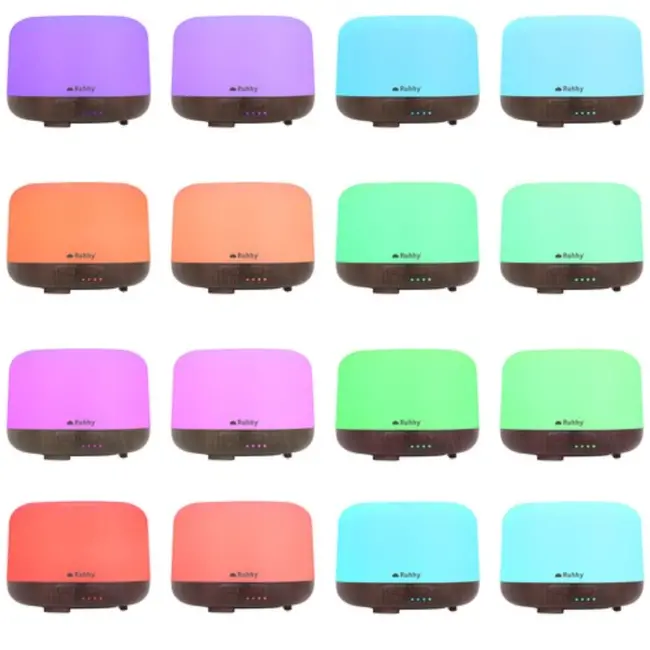 Ruhhy Aroma Diffuser - LED Humidifier 300ml met Afstandsbediening en Geurolie