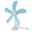 Ruhhy Blade Fan met Clip - 360° Rotatie - Verstelbare Kanteling - 5 Bladen