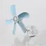 Ruhhy Blade Fan met Clip - 360° Rotatie - Verstelbare Kanteling - 5 Bladen