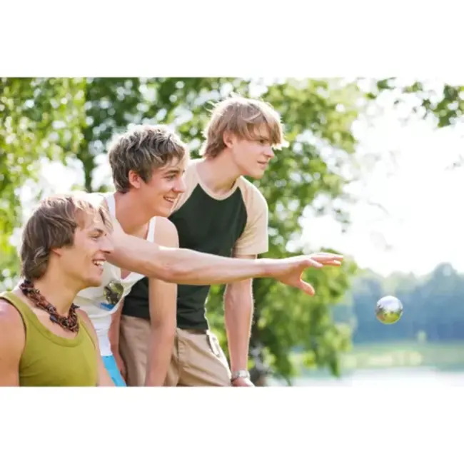 Kruzzel Jeu de Boules Ballen Set - 6 Chromen Ballen - Inclusief Draagtas en Accessoires