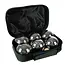 Kruzzel Jeu de Boules Ballen Set - 6 Chromen Ballen - Inclusief Draagtas en Accessoires